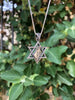 Load image into Gallery viewer, Star of David Necklace in Silver| Israel Jewelry Holy Land - Map of Israel Design | עם ישראל חי | Am Yisrael Chai | Israeli Gift Necklace