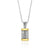 9K Gold and Sterling Silver Spinning Cylinder Necklace with  Priestly Blessing