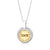 A Silver pendant with gold