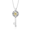 Treasure: Silver Key & Gold Star of David Kabbalah Necklace