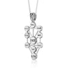925 Silver Kabbalah pendant, The Ten Sefirot, Pendant in the shape of the Tree of Life