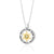 Ana Bekoach: Sterling Silver & 9K Gold Star of David Necklace with Cat's Eye Stone
