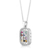 Load image into Gallery viewer, The Priestly Breastplate for Genesis, A rectangular pendant 925 Sterling Silver, With white zircon stones around , Choshen