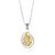 Silver combined with 9K Gold HaEsh Sheli Teardrop Necklace