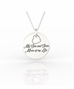 Moon of My Life, My Sun Stars, Game of Thrones Necklaces, her necklace, Daenerys Targaryen, khaleesi necklace, Love And Friendship Jewelry