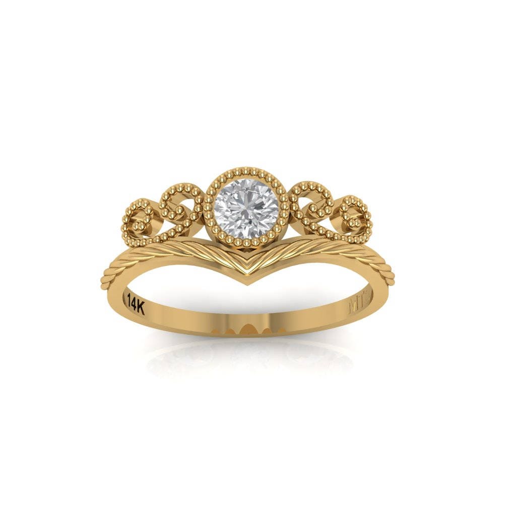 crown ring rose gold, crown ring set, crown ring gold, Chevron V 7, Curve Crown ring, crown ring for her ,crown ring opal, gold tiara ring