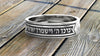 Load image into Gallery viewer, Hebrew Ring Personalized  Engraved Custom Name Silver Ring Wedding Stacking Band personalized gift mens jewish jewelry Blessing gift for men