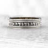 Hebrew Engraved Silver Wedding Band - I am my beloved ring Hebrew Blessing Gift