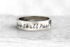 This Too Shall Pass Ring ,Gam Zeh Ya'avor Ring, Motivational ring, Inspirational message ring ,Custom Message Ring, Choose Joy ring