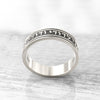 Hebrew Engraved Silver Wedding Band - I am my beloved ring Hebrew Blessing Gift